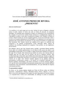 josé antonio primo de rivera: ¿presente?