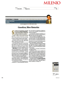 Gasolina libre flotacion