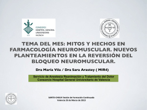TEMA DEL MES: MITOS Y HECHOS EN FARMACOLOGÍA