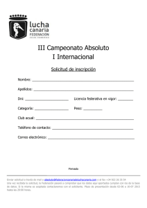 III Campeonato Absoluto I Internacional