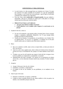 CONVIVENCIA Y VIDA CONYUGAL