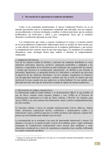 14 3. Prevención de la aparición de conductas desafiantes Como se