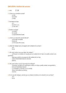 ENCUESTA. Análisis de actores