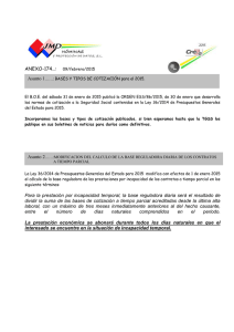 Para la prestación por incapacidad temporal, la base reguladora