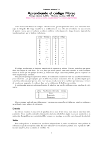 Aprendiendo el código Morse