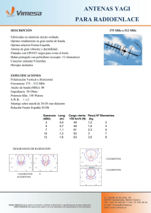 ANTENAS YAGI PARA RADIOENLACE
