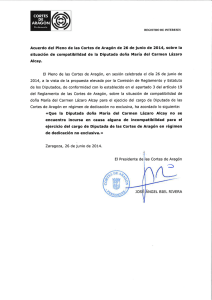 encuentra incursa en causa alguna de incompatibilidad para el
