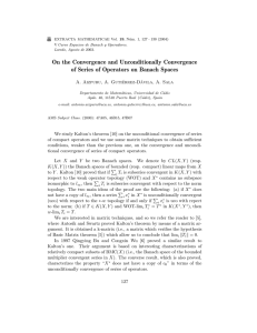 On the Convergence and Unconditionally Convergence of Series of