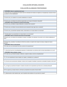 Evaluación Alumnado-Profesorado - CETI