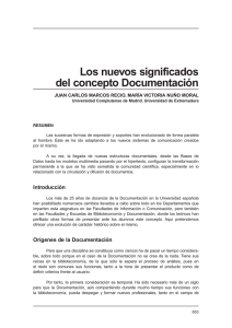 Los nuevos significados del concepto Documentación