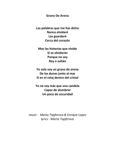 Grano De Arena Las palabras que me has dicho