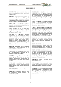 Vocabulario de relieve