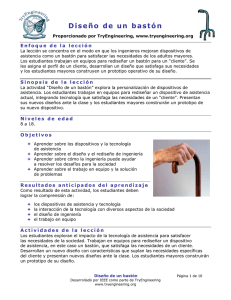 Diseño de un bastón