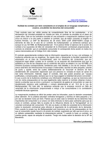 Nulidad de contrato por dolo consistente en el empleo de un