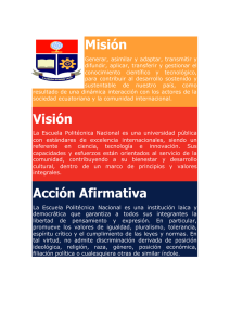 Misión Visión Acción Afirmativa