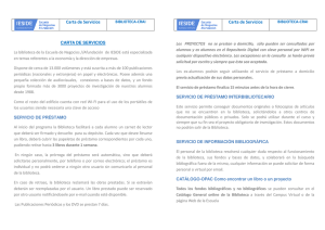 Carta de Servicios Navidad, Semana Santa y Verano, horarios