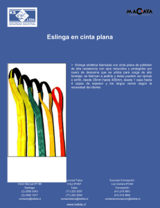Eslinga en cinta plana