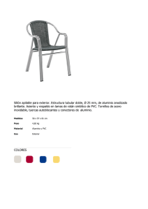 Sillón apilable para exterior. Estructura tubular doble, Ø