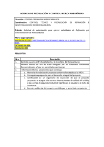 CONTROL TÉCNICO DE HIDROCARBUROS Coordinación