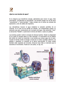 ¿Qué es una bomba de agua?