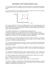 Hoja de Trabajo Termodinámica y Cinética: Gases Ideales y Entalpía