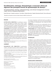 Encefalopatias: etiologia, fisiopatologia e manuseio clínico de