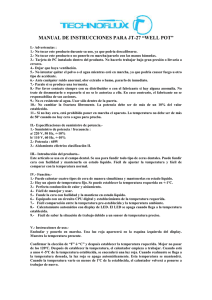 MANUAL DE INSTRUCCIONES PARA JT