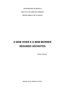 o bem viver e o bem morrer segundo sócrates