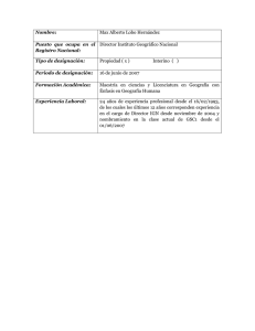 Nombre: Max Alberto Lobo Hernández Puesto que ocupa en el