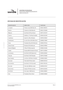 Gabinetes de Identificaciones de las 19 UURR