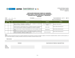 AMPLIACIÓN SERVICIOS CONEXO DE ASESORÍA