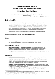 Guía Revisión Crítica Estudios Cualitativos Terapia Ocupacional