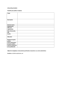 Plantilla de empleos