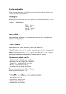 Notas Sedimentación