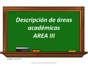 Descripción de áreas académicas