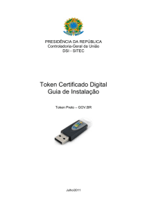 Instalar Token Preto - EGOV