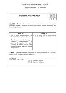 INGRESOS TRIBUTARIOS