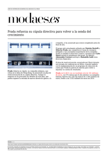 Prada refuerza su cúpula directiva para volver a la
