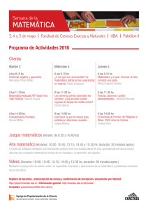 Matemática - Facultad de Ciencias Exactas y Naturales
