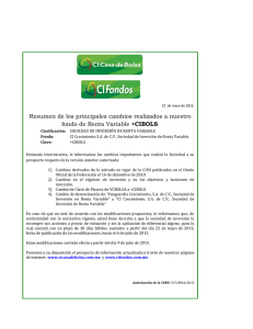 Resumen de los principales cambios realizados a