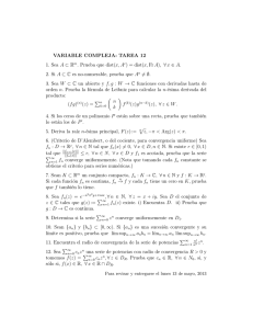 TAREA 12 1. Sea A ⊂ Rm. Prueba que dist(x, Ac) = dist(x