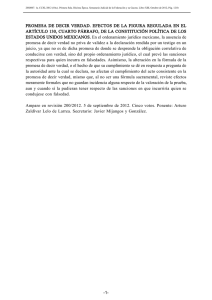 PROMESA DE DECIR VERDAD. EFECTOS DE LA FIGURA