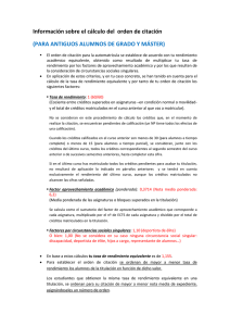 Información sobre el cálculo del orden de citación