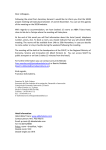 Dear colleagues, Following the email from Secretary General I