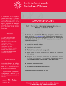 SAT / Convenios Internacionales celebrados por México, en