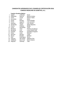 lista de candidatos aprobados en el examen de certificación 2016