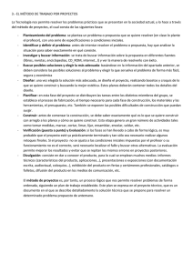 método de proyectos