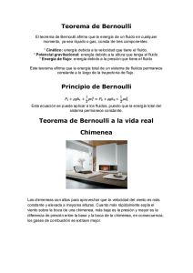 Teorema de Bernoulli Principio de Bernoulli Teorema de Bernoulli a