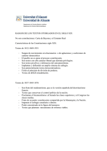 Características de las Constituciones del Siglo XIX