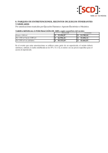 8. parques de entretenciones, recintos de juegos itinerantes y